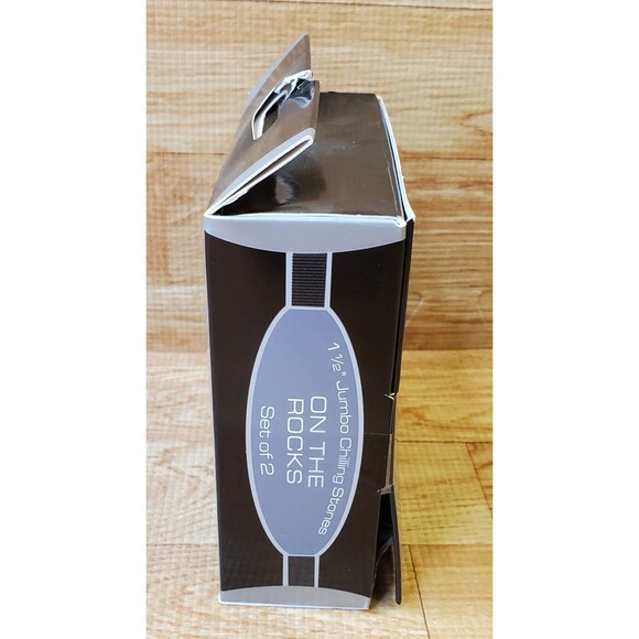 On The Rocks Chilling Stones Set of 2 Bed Bath Beyond NIB - Picture 4 of 5